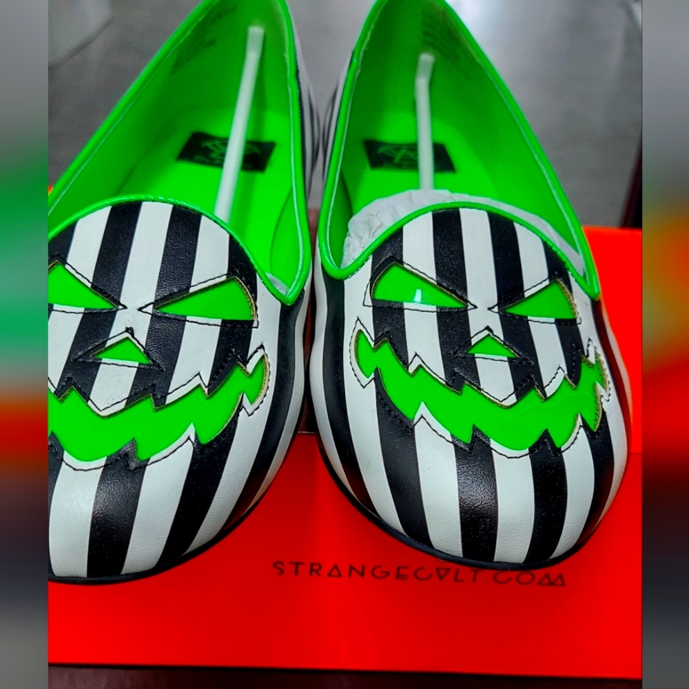 $ $ S O L D $ $ Beetlejuice style Scary Jack flats